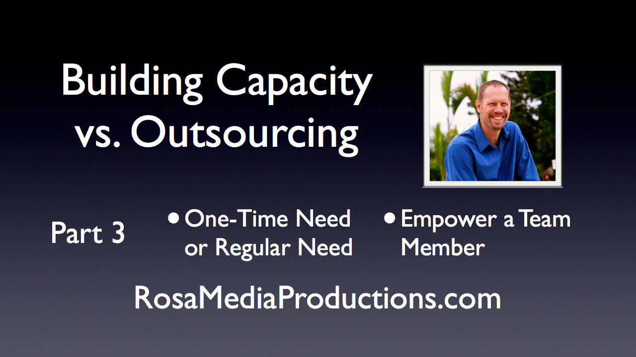 Rosa Media Productions Webcast-Building Capacity Pt2