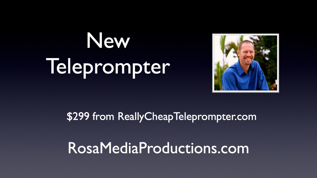 Rosa Media Productions Webcast Thumbnails Teleprompter
