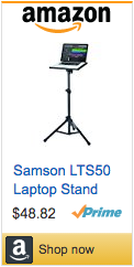 Laptop stand for tripod to make videos on a chromebook